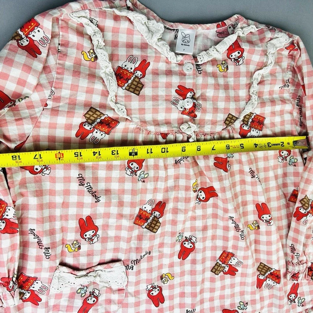 My Melody Little Girls XS-S‎ Pajama Top Shirt (Read)